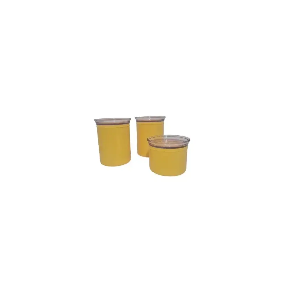 Guzzini Chef Line Set 3 Barattoli Gialli – Plastica Resistente
