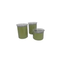 Guzzini Chef Line Set 3 Barattoli Verde con Coperchi Ermetici