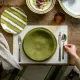 Guzzini Riviera Piatto Piano Verde Avocado - Resistente agli Urti