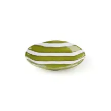 Guzzini Riviera Piatto Dessert Verde Avocado a Righe – Design a Righe