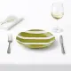 Guzzini Riviera Piatto Dessert Verde Avocado a Righe – Design a Righe