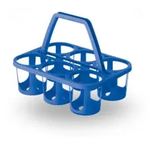 VECA Cestello Portabottiglie in Plastica 26x34x26 cm con Manico