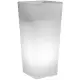 Clou Cachepot Quadrato 85 cm Bianco – Resina resistente con luce