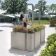 Veca Fioriera Alta Patio Bianco – Resistente ai raggi UV