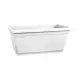 Fioriera Anthea 80x40x34 cm Bianca con Sottovaso VECA