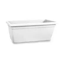 Fioriera Anthea 80x40x34 cm Bianca con Sottovaso VECA