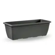 Fioriera Naxos Antracite 50x20 cm Vaso Rettangolare Plastica con…