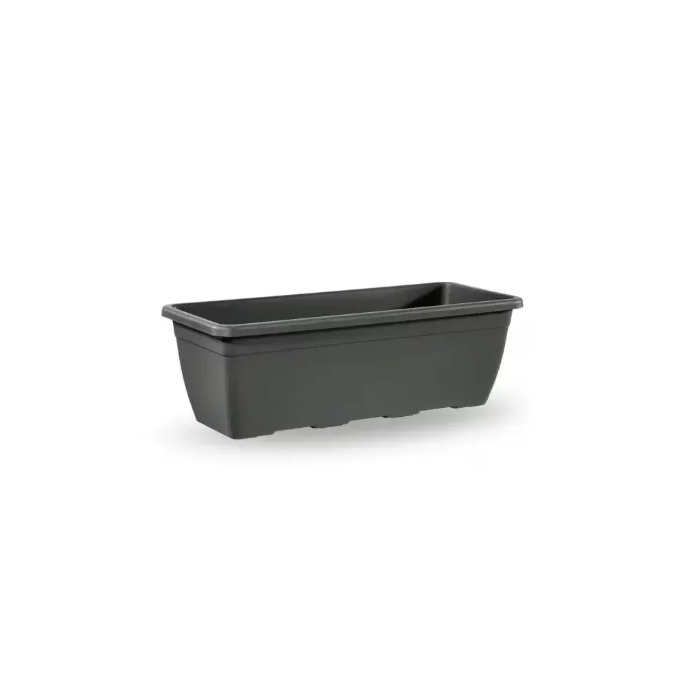 Fioriera Naxos Antracite 50x20 cm Vaso Rettangolare Plastica con…