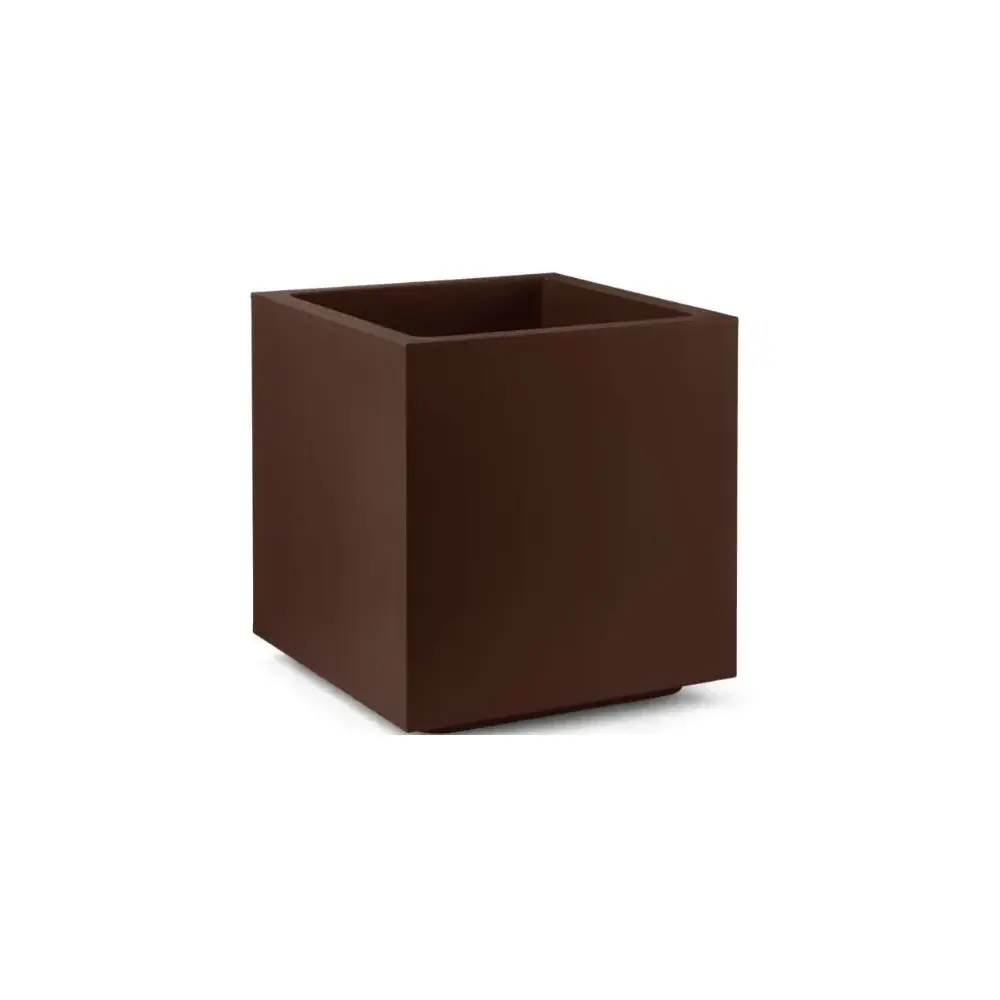 Matheria Vaso Cubo 40cm Bronzo – Vaso in bronzo 40 cm