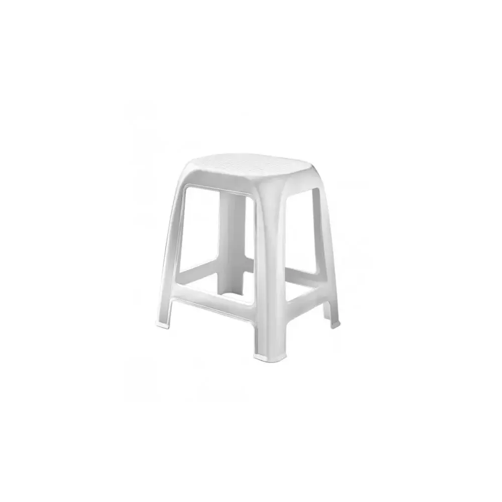 Sgabello Loop 46 cm in Plastica Resistente Bianco Veca