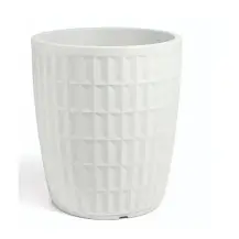 TYLE Vaso Rotondo 60cm Bianco – Eleganza in bianco