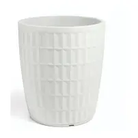 TYLE Vaso Rotondo 60cm Bianco – Eleganza in bianco
