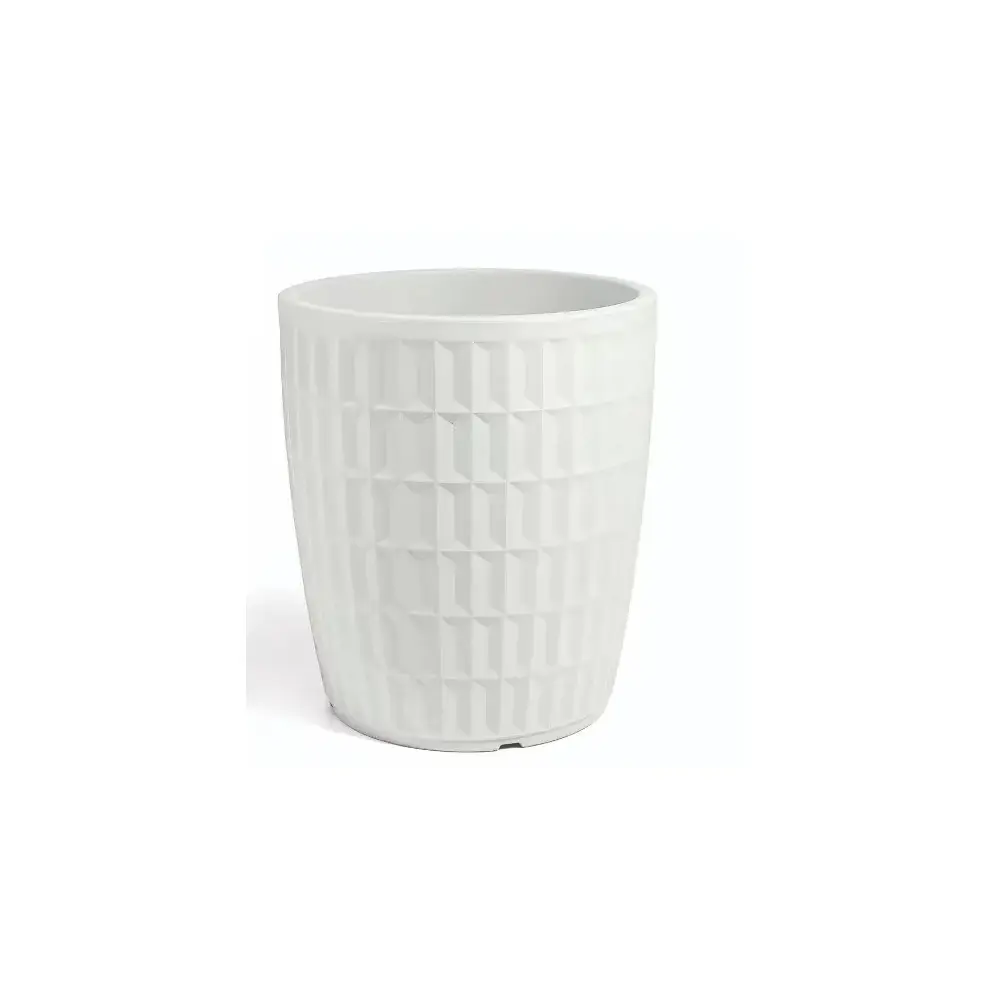 TYLE Vaso Rotondo 60cm Bianco – Eleganza in bianco