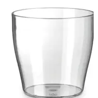 VECA Vaso Living Trasparente in Plastica 13 cm