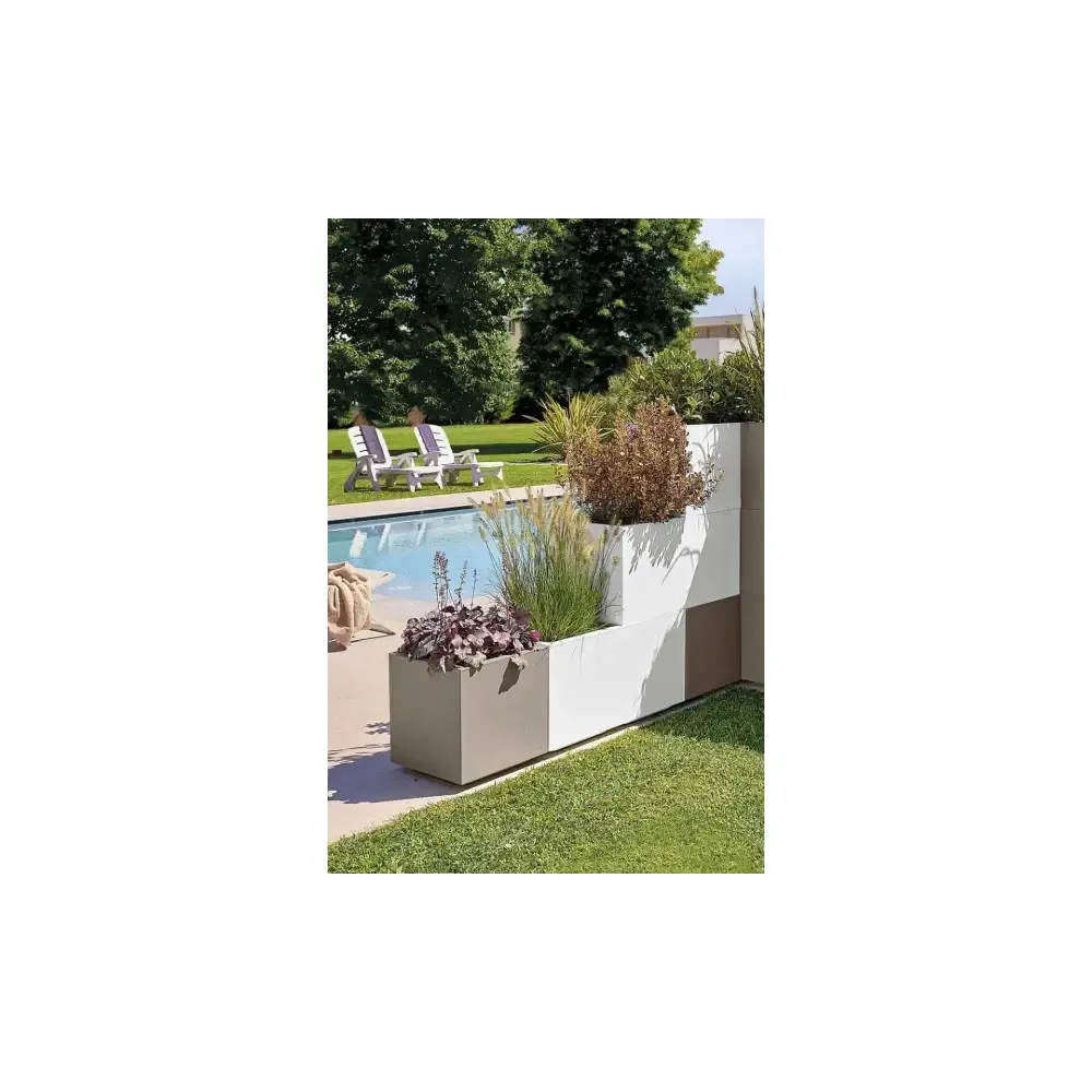 Matheria Cubo Avana 35L Vaso Polipropilene con Riserva Acqua