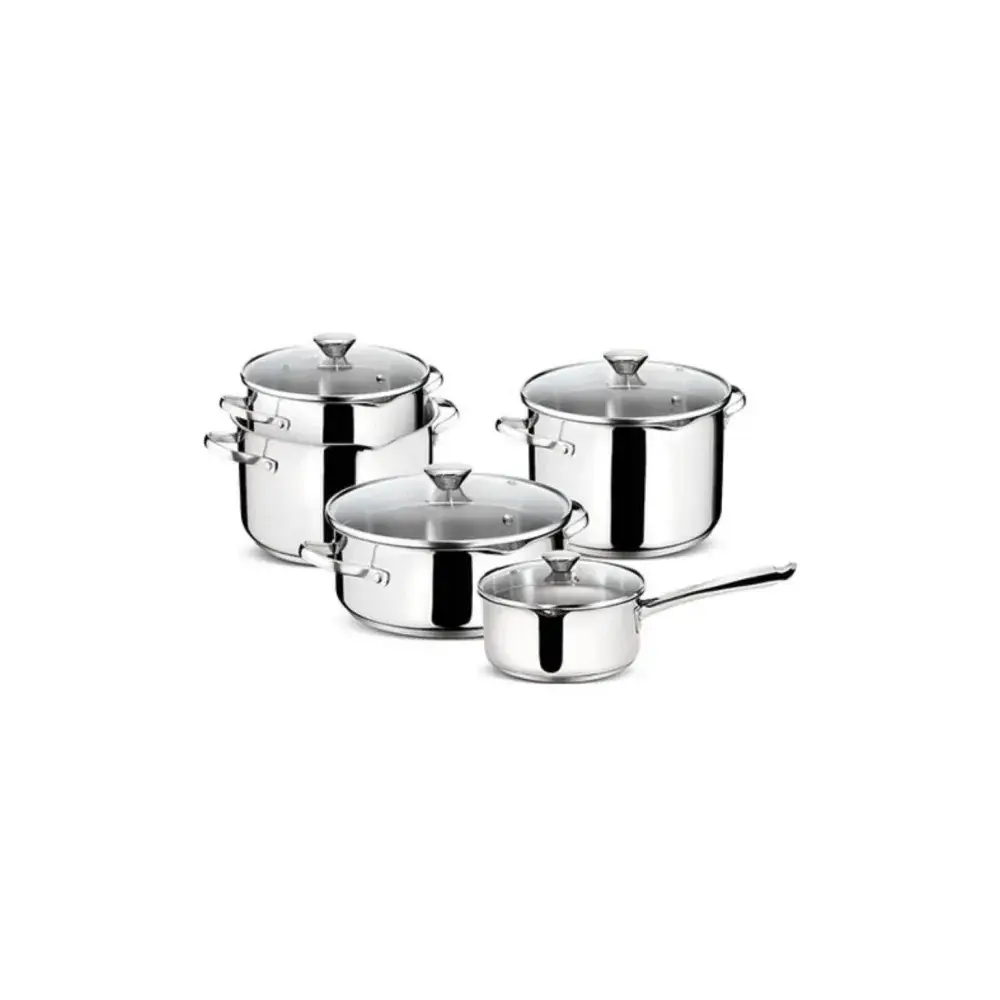 Lagostina Smart Set 9 pezzi Acciaio Inox 18/10