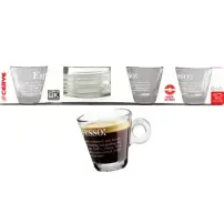 Confezione 6 Tazze Caffe Nadia con Piattino 80cc Dec Dictionary Cervè