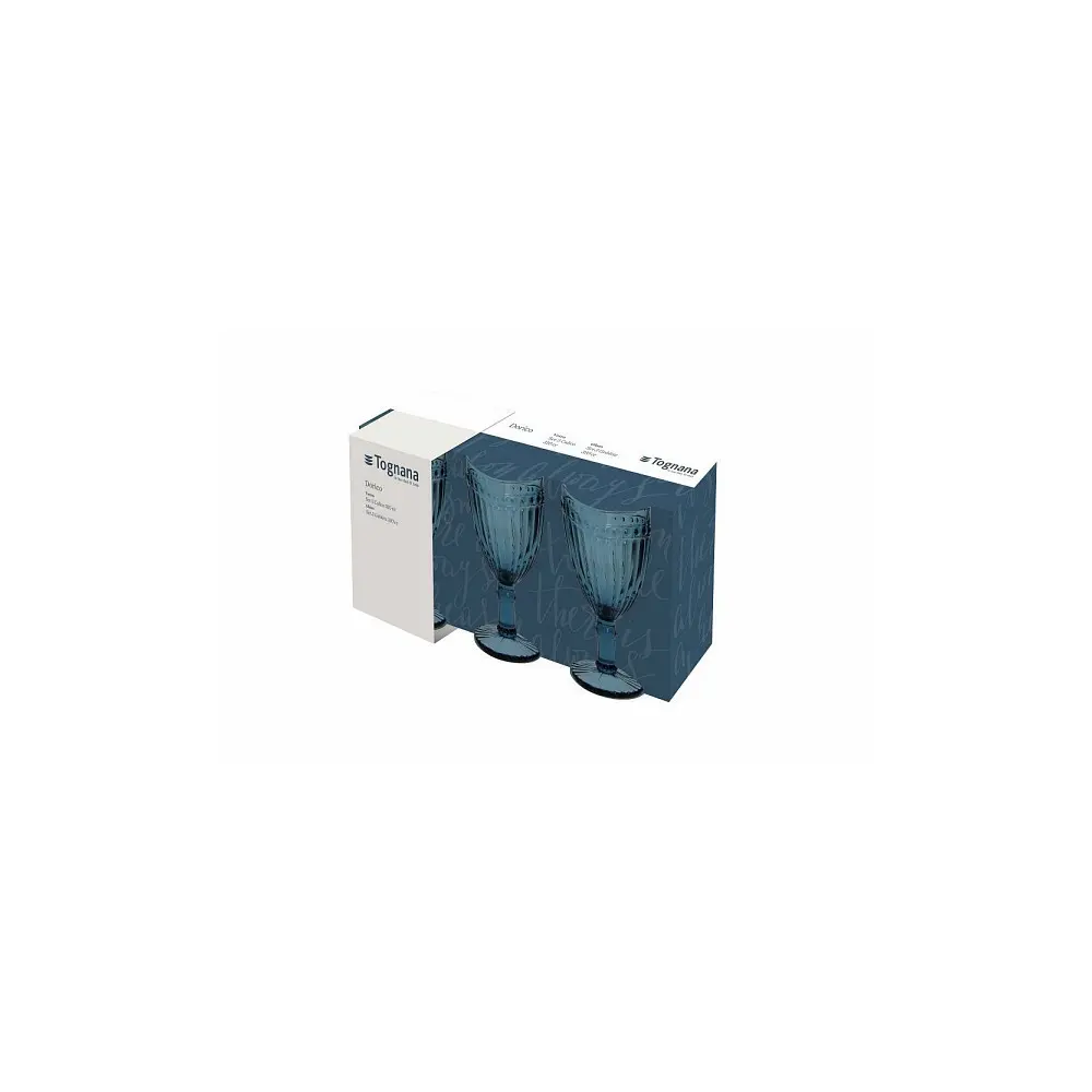Set 3 Calici Tognana Dorico 310 ml Blu
