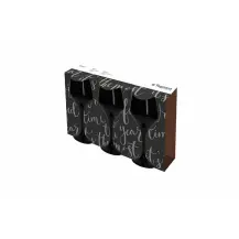 Set 3 Calici Tognana Glass Black 320 ml