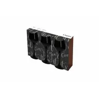Set 3 Calici Tognana Glass Black 320 ml