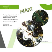 Orologio da Parete 1163/01 Marble 80cm Virtime