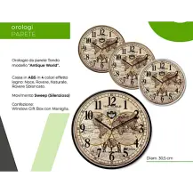Orologio da Parete 1888/20 World 30cm Virtime