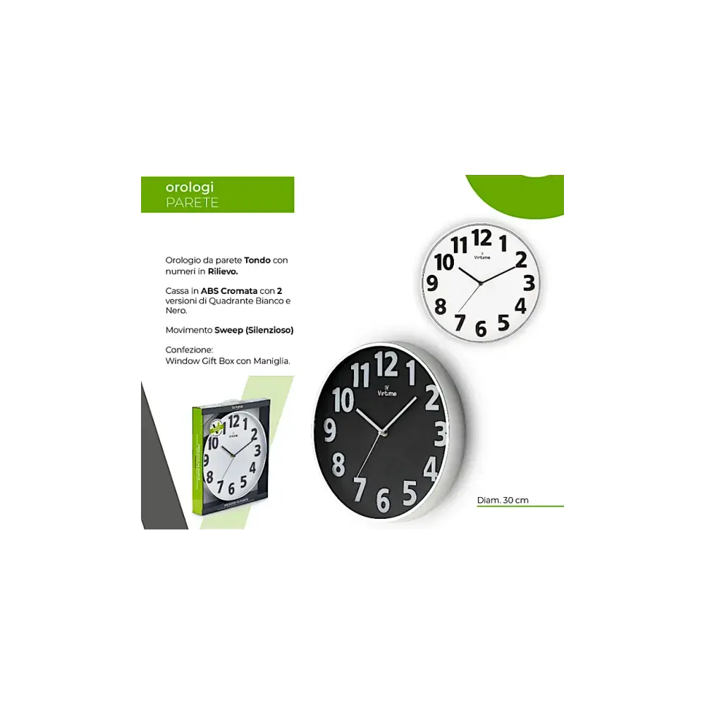 Orologio da Parete 1889/00 30cm Virtime