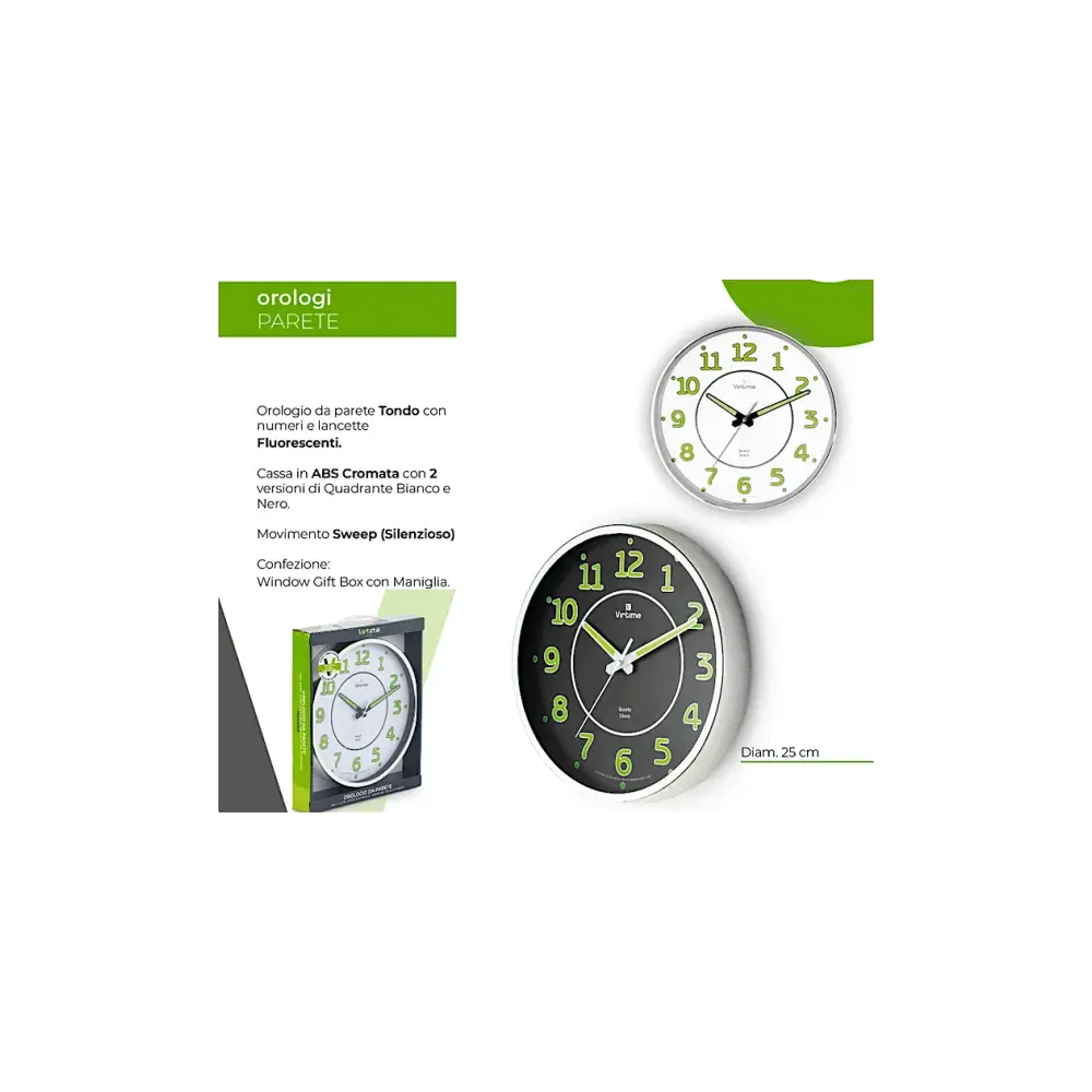 Orologio da Parete 1896/10 25cm Virtime