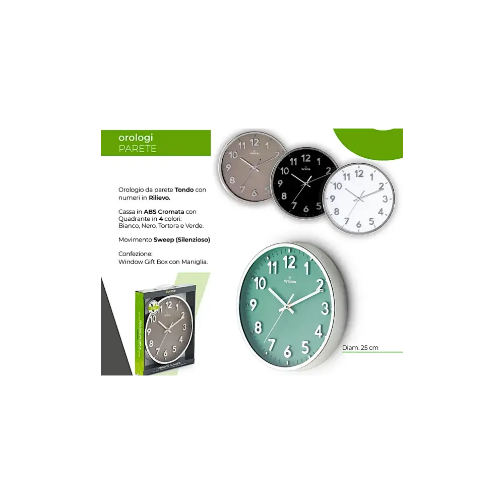 Orologio da Parete 1891/10 25cm Virtime