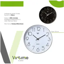 Orologio da Parete 1880/10 Crome 35cm Virtime