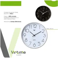 Orologio da Parete 1880/10 Crome 35cm Virtime