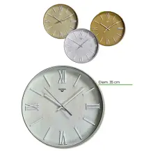 Orologio da Parete 1881/10 Effetto Legno 35cm Virtime