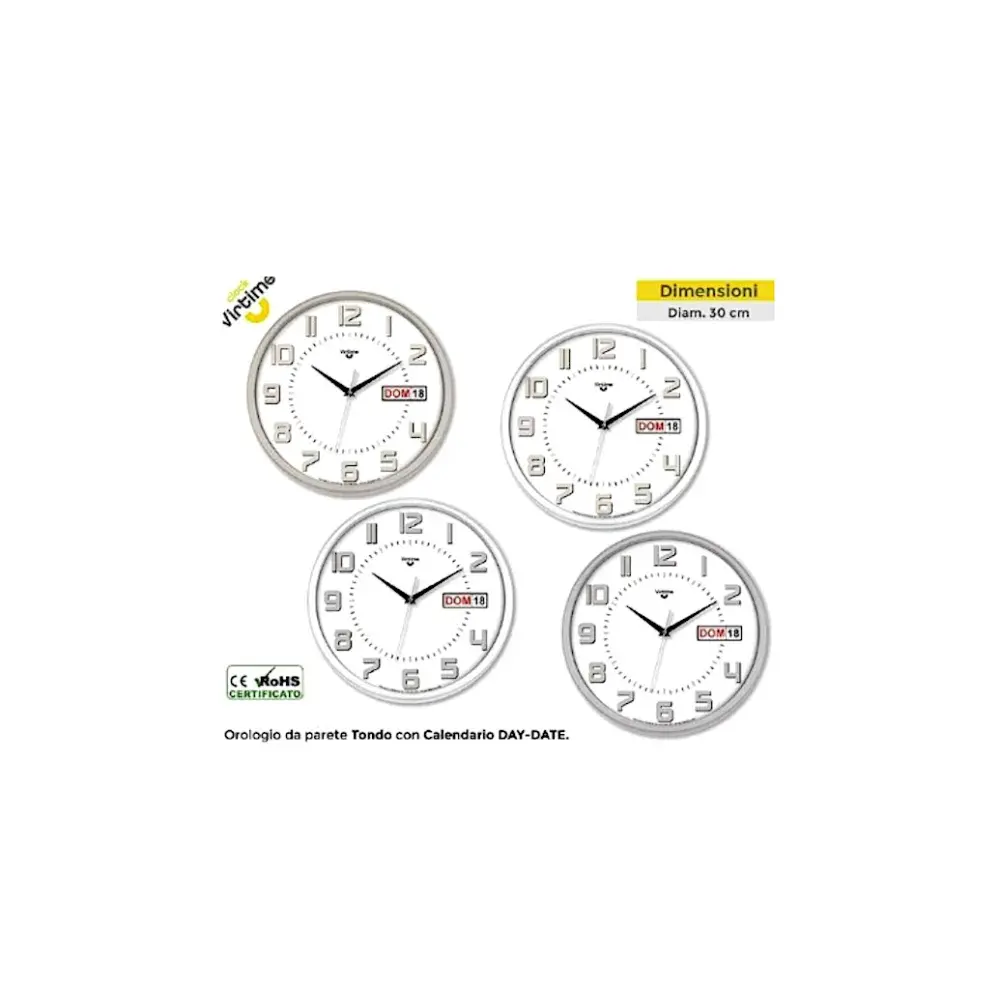 Orologio da Parete 1885/00 30x30cm Virtime
