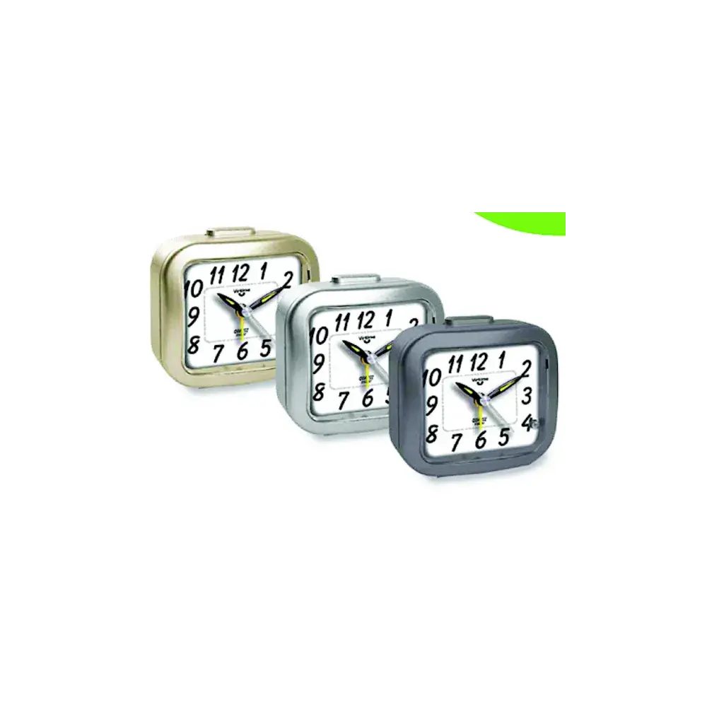 Sveglia Quarzo 7507/20 Quadrata con Luce Virtime