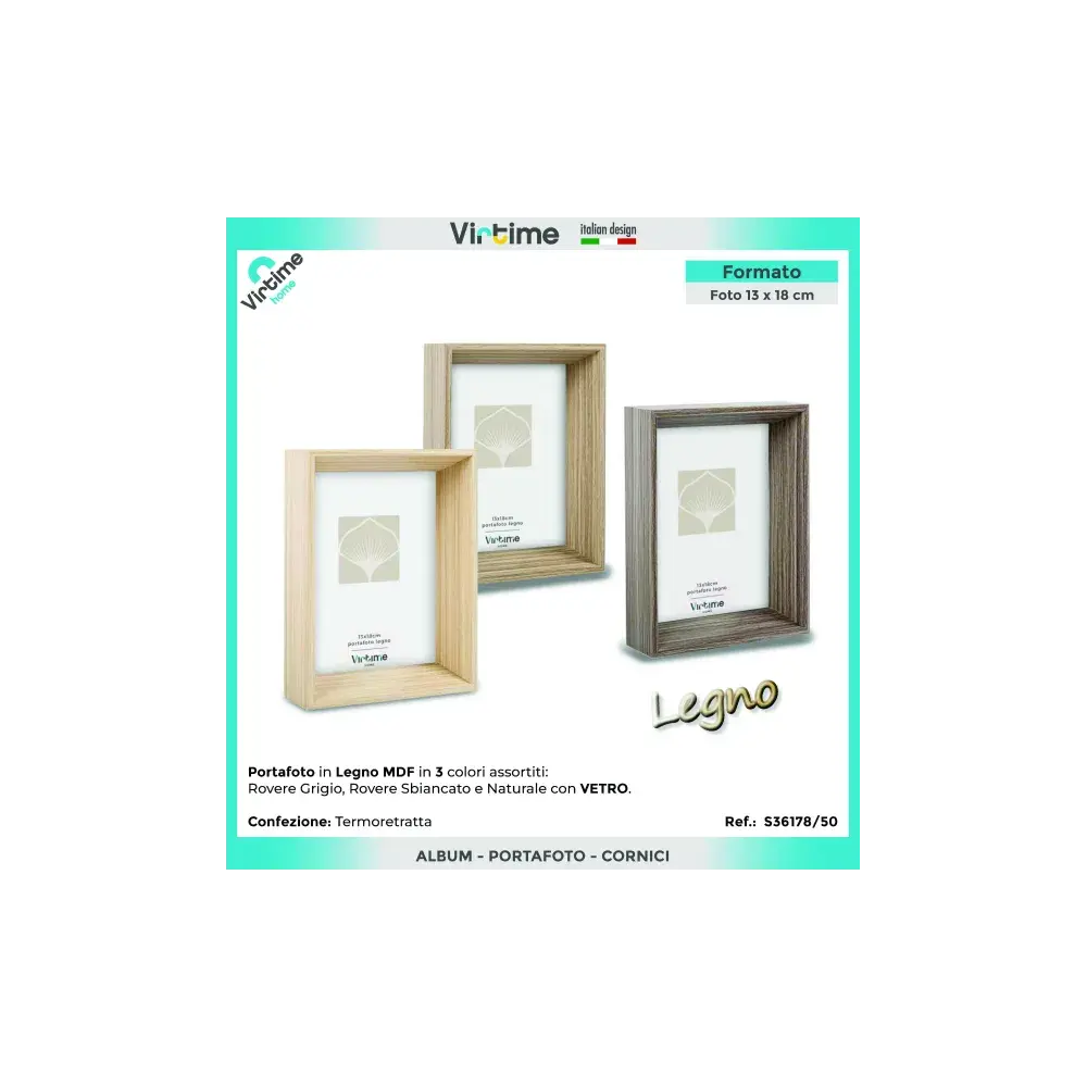 Portafoto S36178/50 MDF/Legno 13x18 Virtime