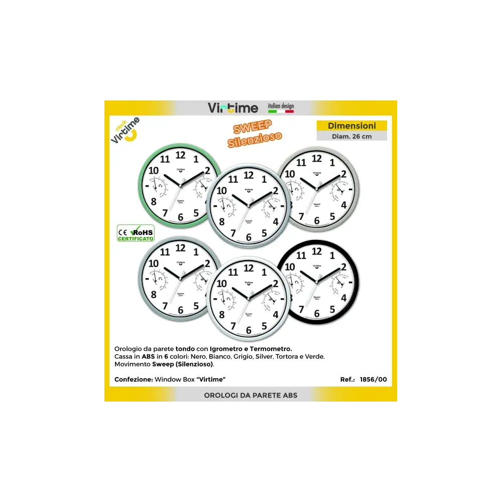Orologio da Parete 1856/00 24,6cm Virtime
