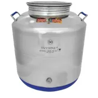 Bidone Europa Inox 50LT Sansone