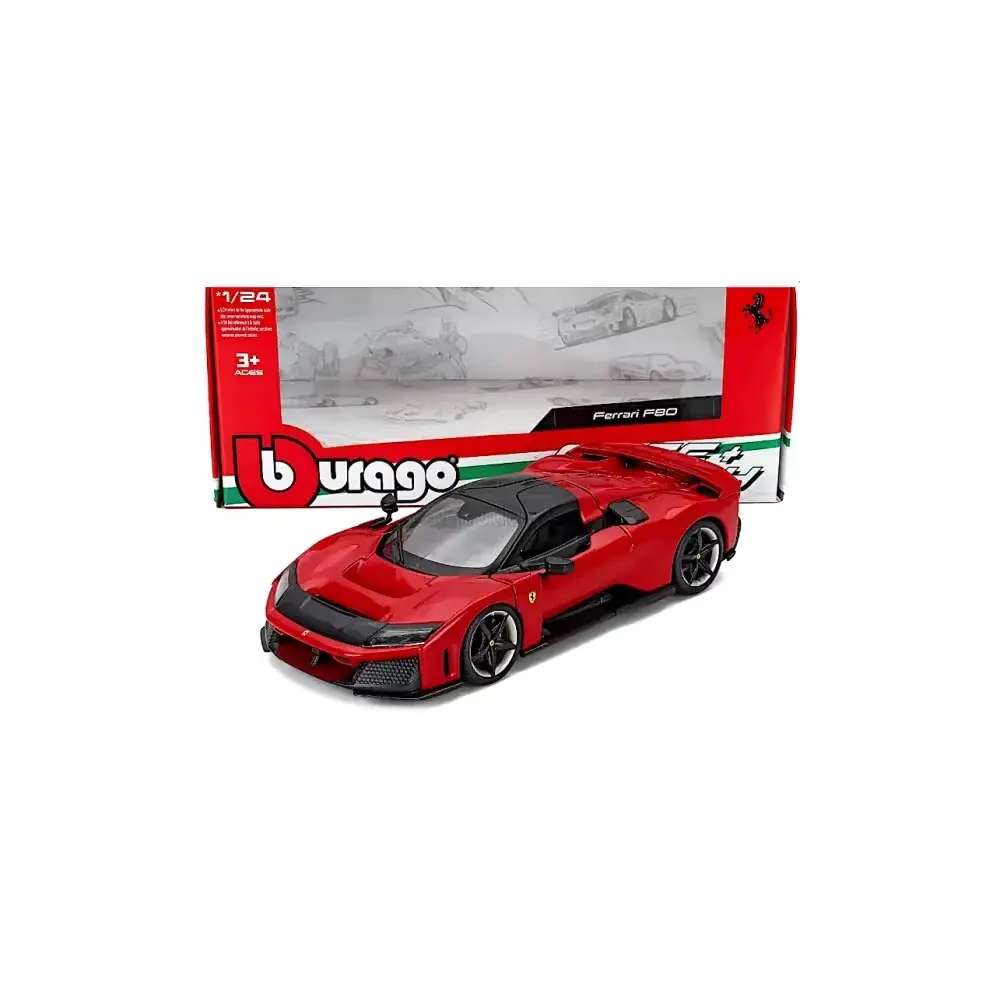 Ferrari F80 Race&Play 1:24 Bburago - Modellino Die-Cast