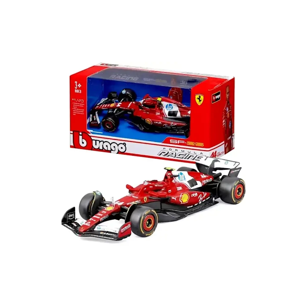 F1 Ferrari SF-25 Lewis Hamilton 1:43 Bburago - Modellino