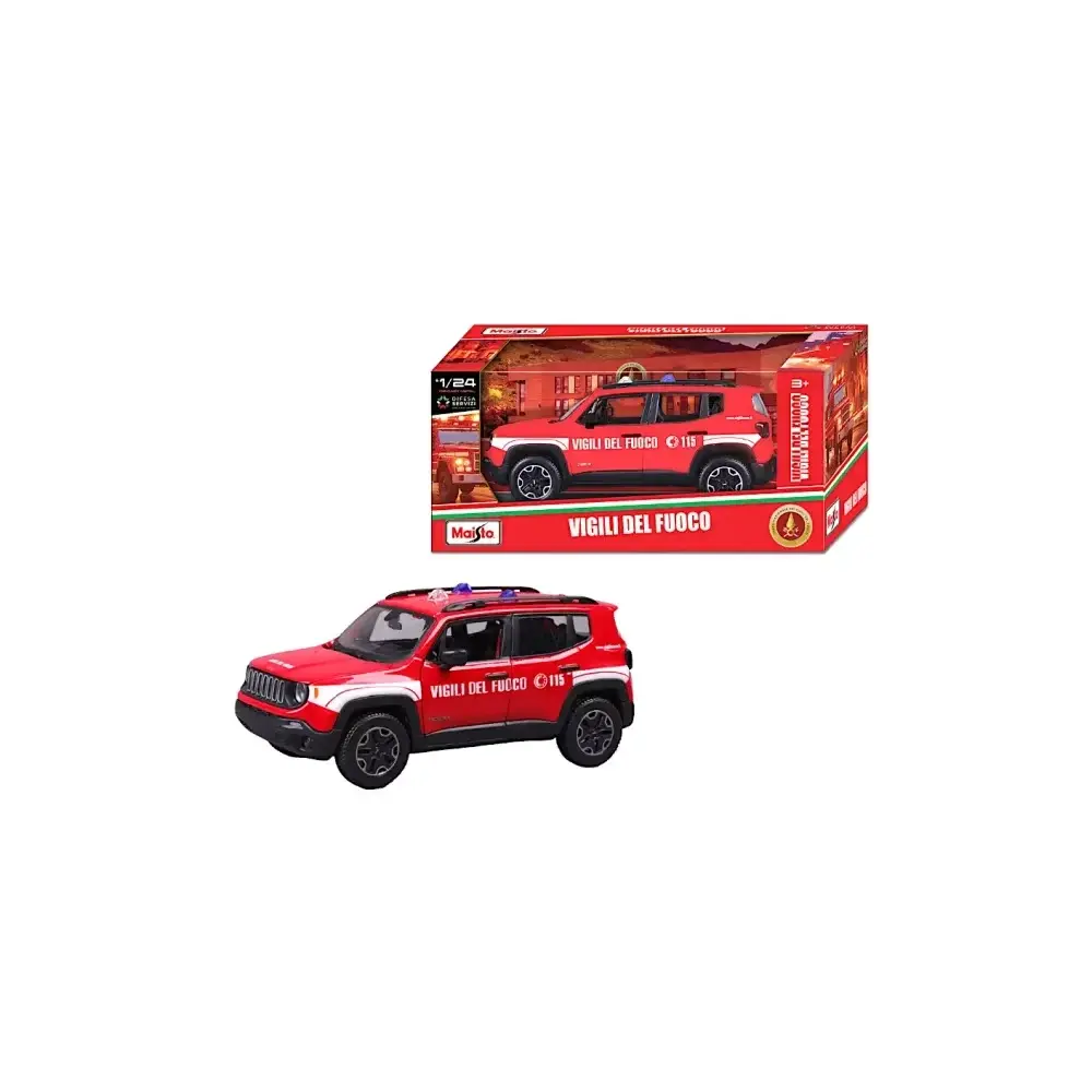 Jeep Renegade Vigili del Fuoco 1:24 Bburago - Modellino