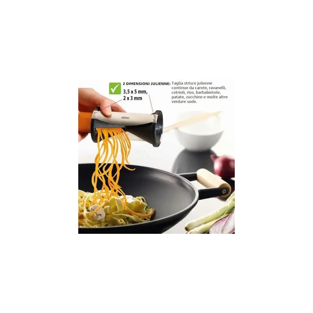 Affettaverdure a Spirale Spirelli Gefu - Acciaio Inox