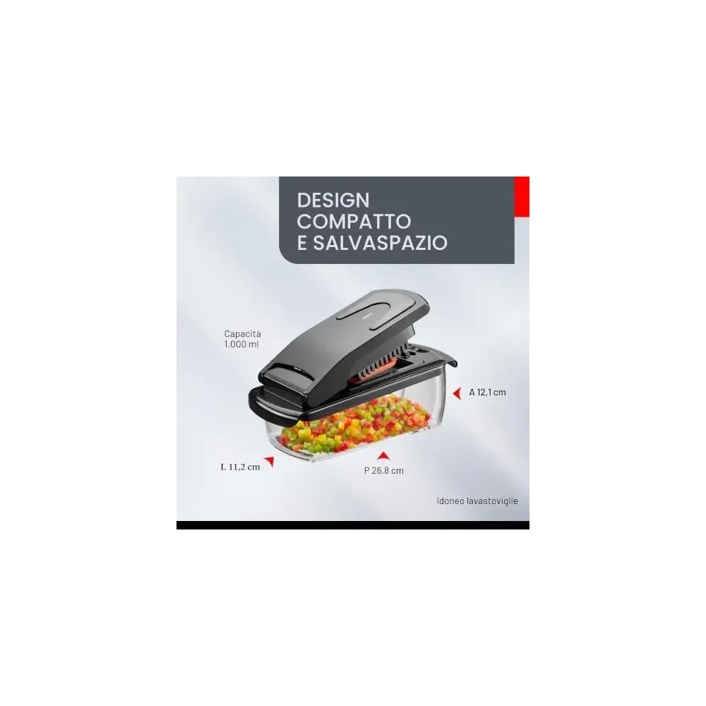 Treppo Tagliaverdure a Cubetti e Bastoncini Gefu - 1L