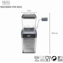 Trito Macinasce a Manovella Gefu - Acciaio Inox