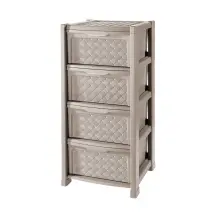Cassettiera Arianna 4 cassetti Tontarelli – plastica 39x39x82,5 cm