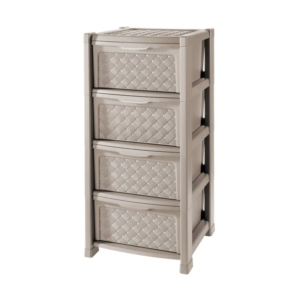 Cassettiera Arianna 4 cassetti Tontarelli – plastica 39x39x82,5 cm