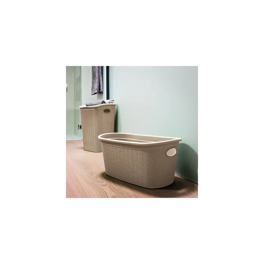 Cesta Portabiancheria Elegance Cashmere 60x40x11 cm Stefanplast 30234