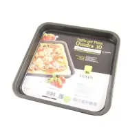 Teglia Pizza Quadra 30 cm Antiaderente in Alluminio Vespa