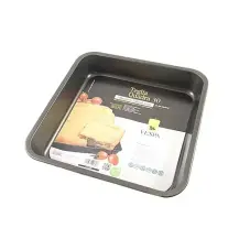 Teglia Quadra 30 cm Alta Antiaderente in Alluminio Vespa
