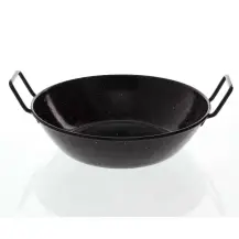 LA IDEAL Tegame Alto 36 cm in Smaltato con Manici in Ferro Ilsa