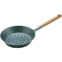 Padella per Castagne Forata 26 cm con Manico in Legno